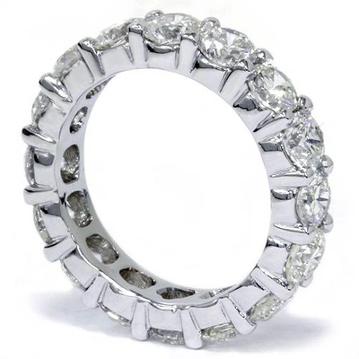 Pompeii3 Platinum 5 Ct Diamond Eternity Ring Womens Wedding Band In Silver
