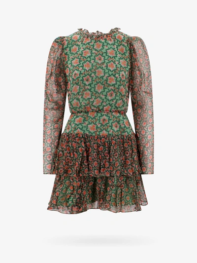 Saloni Ava-b Dress In Green