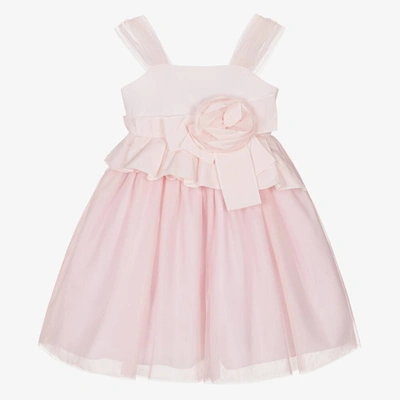 Shop Balloon Chic Girls Pale Pink Tulle Flower Dress