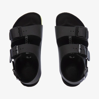 Shop Birkenstock Boys Black Buckled Sandals