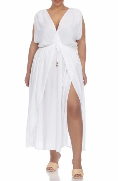 Shop Boho Me Maxi Cover Up Dress In White