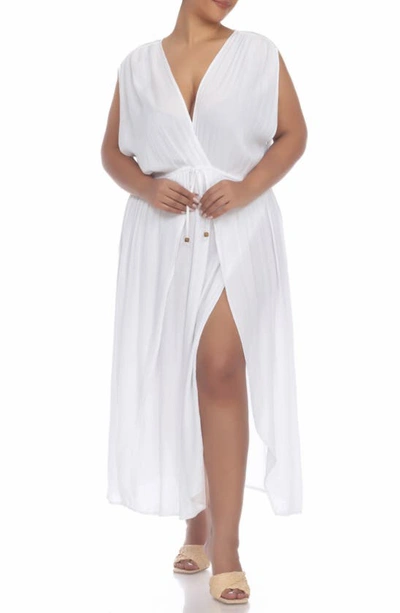 Shop Boho Me Maxi Cover Up Dress In White