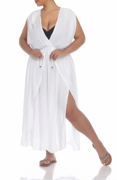 Shop Boho Me Maxi Cover Up Dress In White