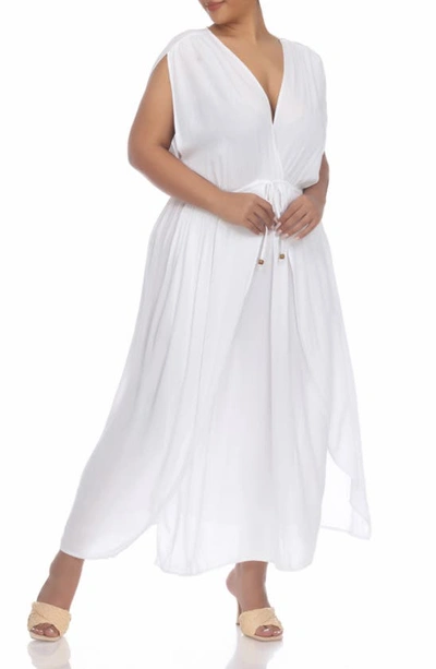 Shop Boho Me Maxi Cover Up Dress In White