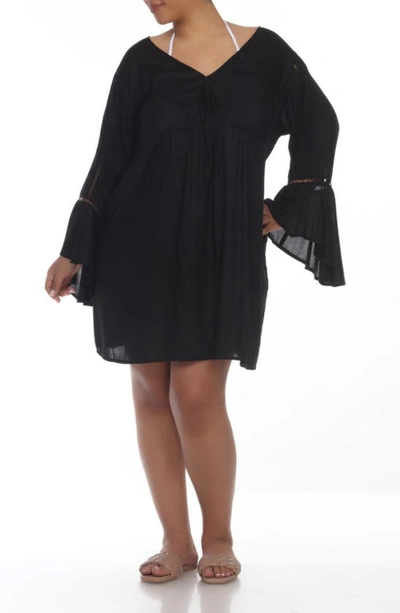 Shop Boho Me Tunic Cover Up In Black