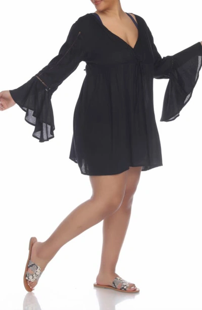 Shop Boho Me Tunic Cover Up In Black