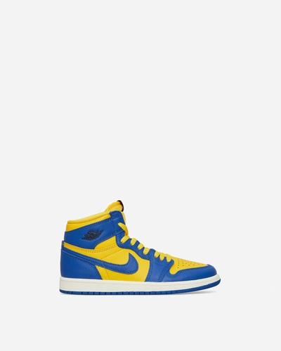 Shop Nike Air Jordan 1 Retro High Og (ps) Sneakers Varsity Maize / Game Royal In Multicolor