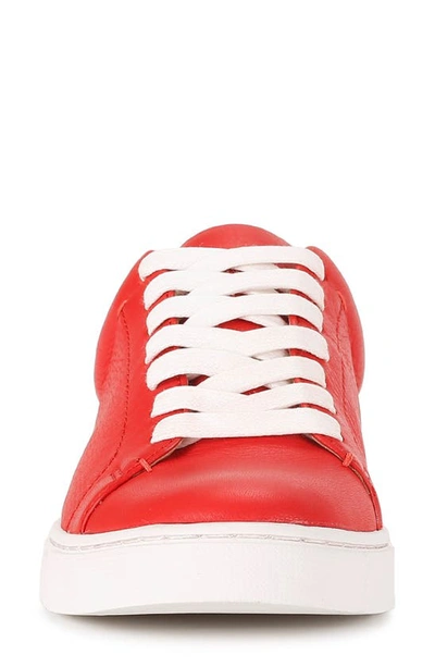 Shop Frye Ivy Sneaker In Red Tumbled Leather
