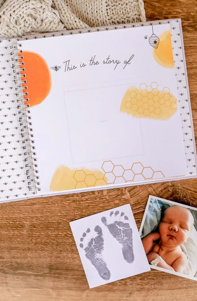 Shop Lucy Darling 'baby's First Year' Honey Bee Memory Book In Stone