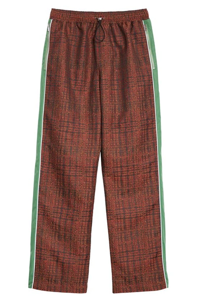 Ahluwalia Grove Tailored Trouser Pants Brown In Red/black