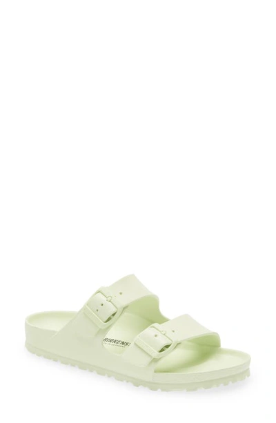 Birkenstock Arizona Essentials Waterproof Slide Sandal In Faded Lime