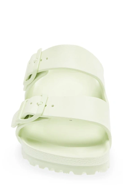 Birkenstock Arizona Essentials Waterproof Slide Sandal In Faded Lime