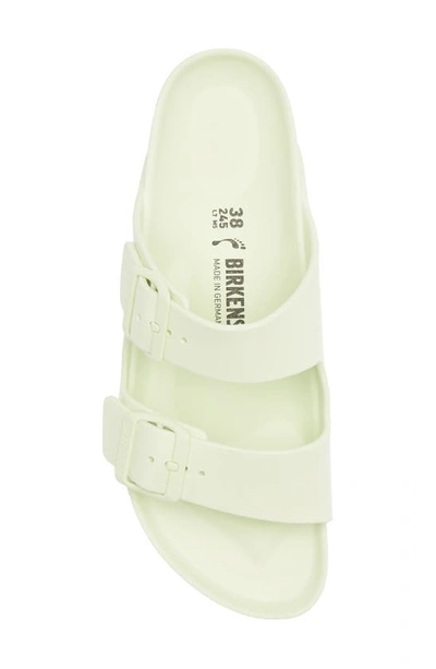 Birkenstock Arizona Essentials Waterproof Slide Sandal In Faded Lime