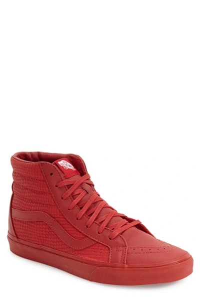 Vans 'sk8-hi Reissue Plus' Sneaker (men) In Chili Pepper Snake Leather