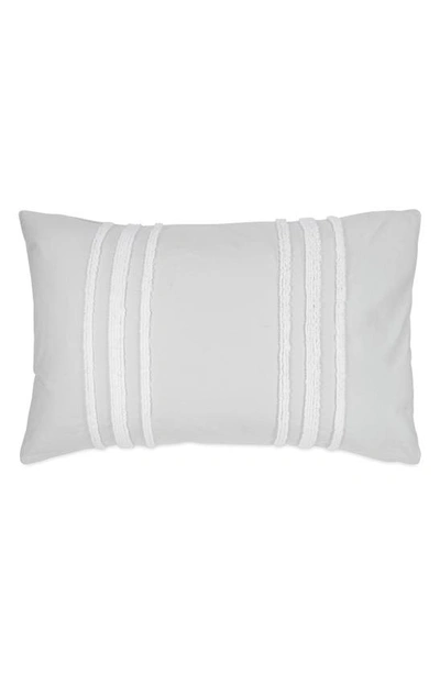 Shop Dkny Chenille Stripe Comforter & Shams Set In Silver