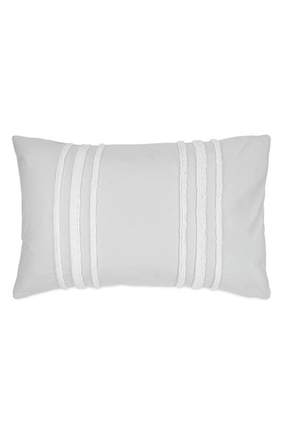 Dkny Chenille Stripe Comforter & Shams Set In Silver