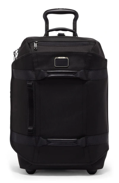 Shop Tumi Alpha Bravo Wheeled Duffle Bag In Black