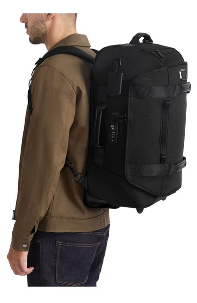 Shop Tumi Alpha Bravo Wheeled Duffle Bag In Black