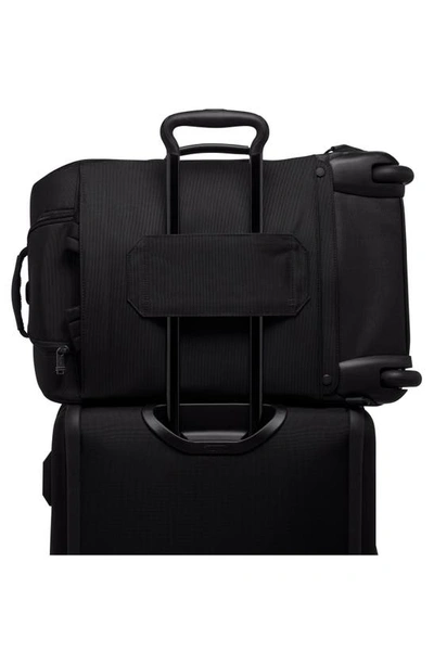 Shop Tumi Alpha Bravo Wheeled Duffle Bag In Black