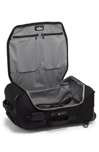 Shop Tumi Alpha Bravo Wheeled Duffle Bag In Black