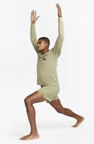 Shop Nike Dri-fit Unlimited 5-inch Athletic Shorts In Neutral Olive/ Black