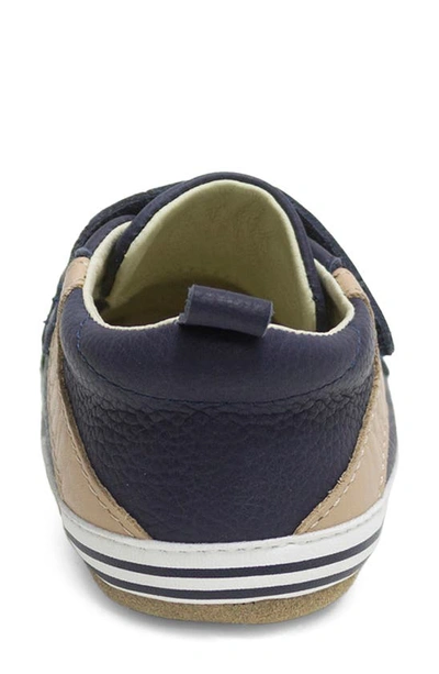 Robeez Adam Leather Sneaker In Navy