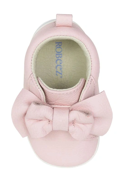 Robeez Aria Leather Bootie In Light Pink