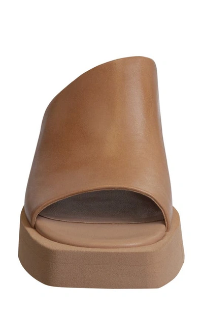 Shop Naked Feet Infinity Wedge Slide Sandal In Camel