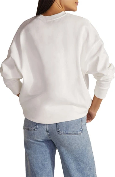 Shop Favorite Daughter Collegiate Cotton Graphic Sweatshirt In White