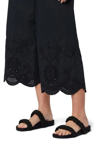 Shop Joie Florence Crop Wide Leg Pants In Caviar