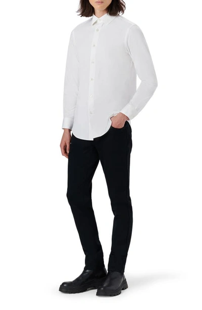Shop Bugatchi Ooohcotton® Solid Button-up Shirt In White