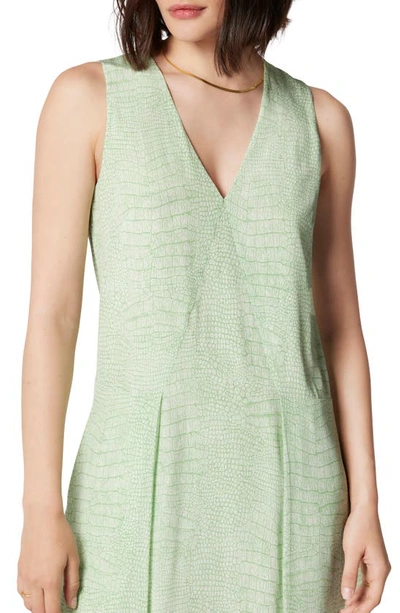 Equipment Alice Silk Dress In Nature White And Jadesheen