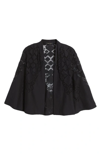 Shop Kobi Halperin Lace Jacket In Black