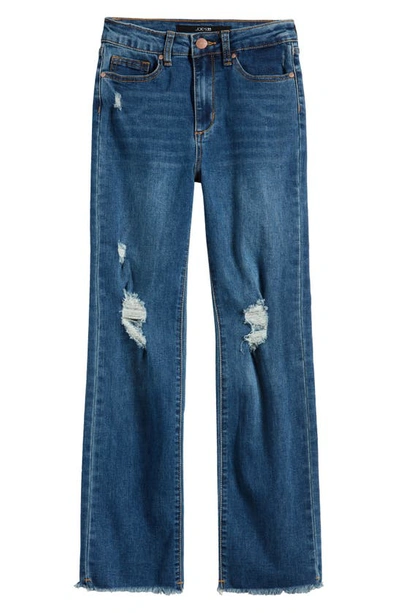 Shop Joe's Kids' Aubrey Relaxed Distressed High Waist Jeans In Chrome Wash