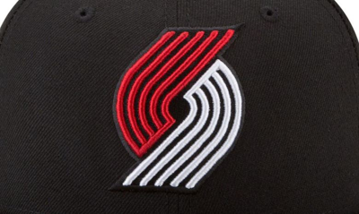 Shop New Era Black Portland Trail Blazers Official Team Color 59fifty Fitted Hat