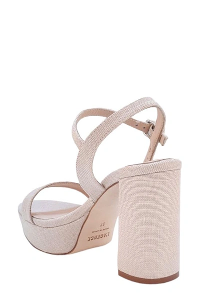 Shop L Agence Odila Platform Sandal In Ecru