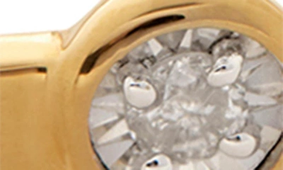 Shop Monica Vinader Essential Diamond Cuff Bracelet In 18ct Gold Vermeil On Sterling