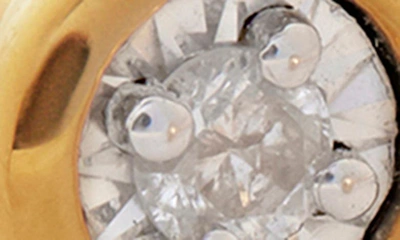 Shop Monica Vinader Essential Diamond Stud Earrings In 18ct Gold Vermeil On Sterling