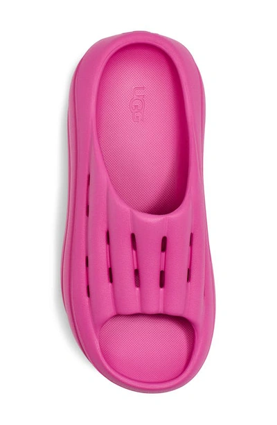 Shop Ugg Platform Slide Sandal In Dragon Fruit