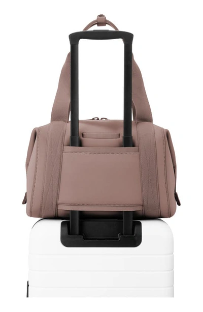 Dagne Dover Medium Landon Neoprene Carryall Duffle Bag In Dune