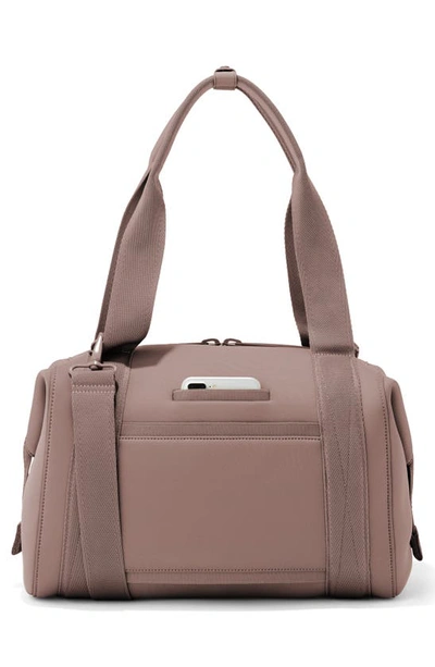 Dagne Dover Medium Landon Neoprene Carryall Duffle Bag In Dune