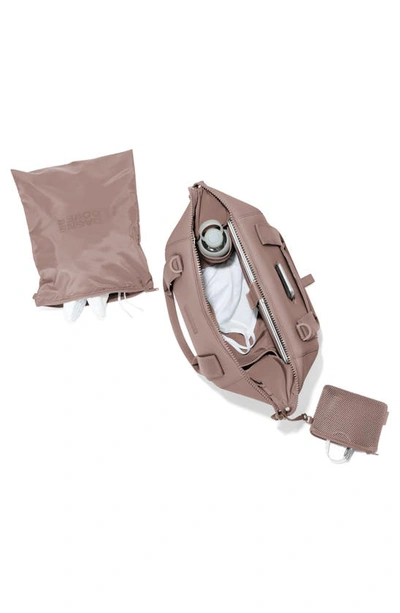 Dagne Dover Medium Landon Neoprene Carryall Duffle Bag In Dune