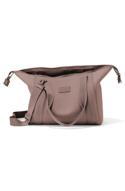 Dagne Dover Medium Landon Neoprene Carryall Duffle Bag In Dune