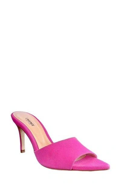 Shop L Agence Pointed Toe Sandal In Neon Pink