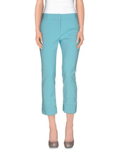 Shop Class Roberto Cavalli Casual Pants In Turquoise