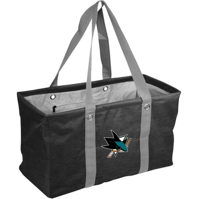 Shop Logo Brands San Jose Sharks Crosshatch Picnic Caddy Tote Bag In Black