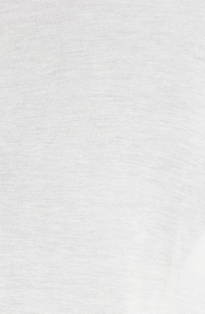 Shop Rick Owens Hiked Asymmetric Drape Detail T-shirt In Milk