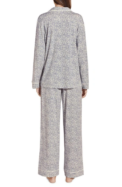 Shop Eberjey Gisele Print Jersey Knit Pajamas In Gray