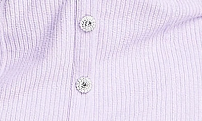 Shop Asos Design Jumbo Cord Long Sleeve Minidress In Lilac