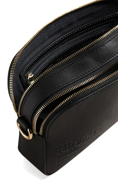 Shop Ted Baker Darcelo Leather Crossbody Bag In Black